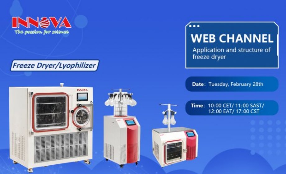 Innova New Webinar for Innova Freeze Dryer le 28 février 2023